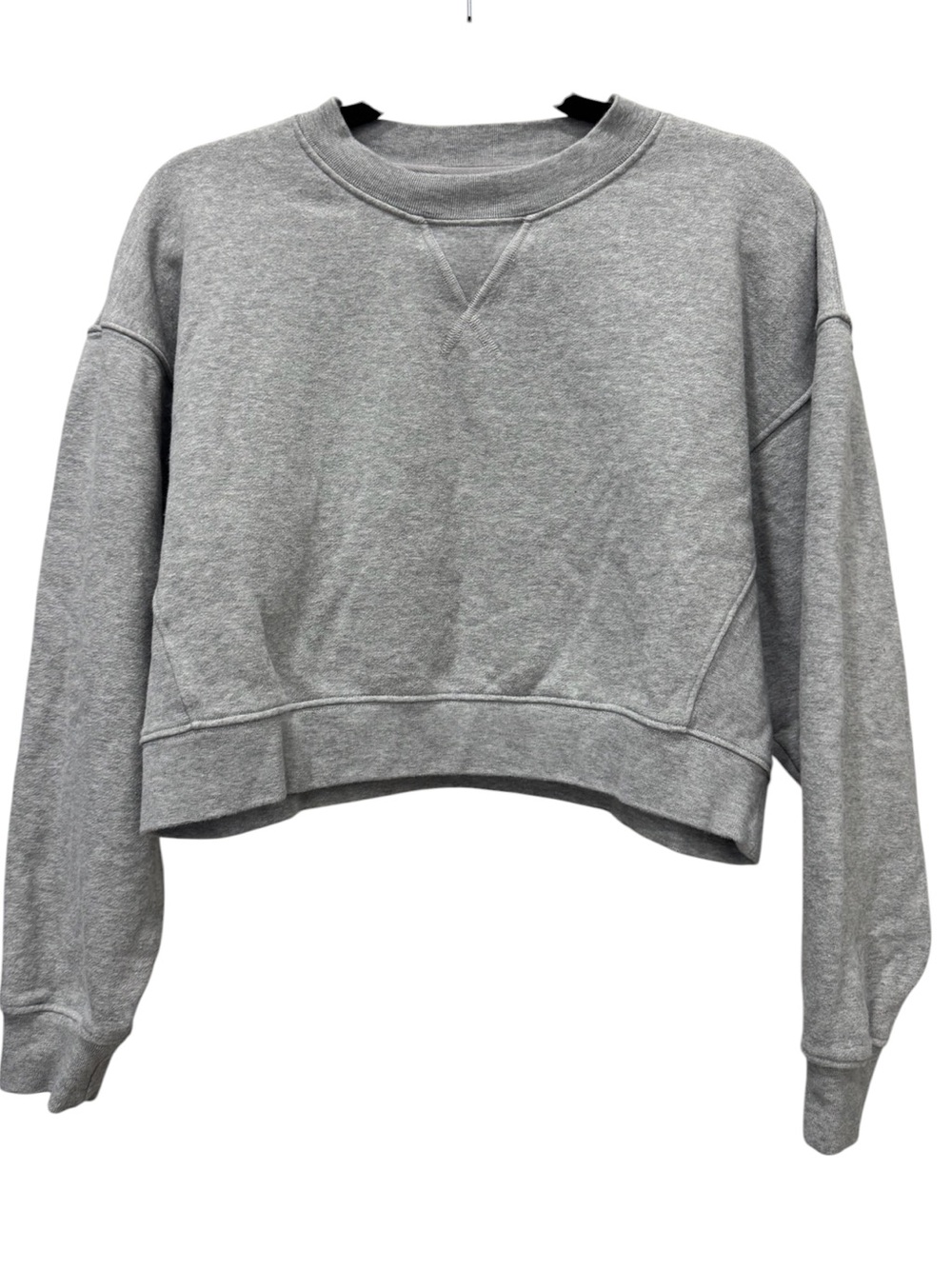 Reformation Gray Organic Cotton Cropped Sweatshirt XS - Picture 2 of 11